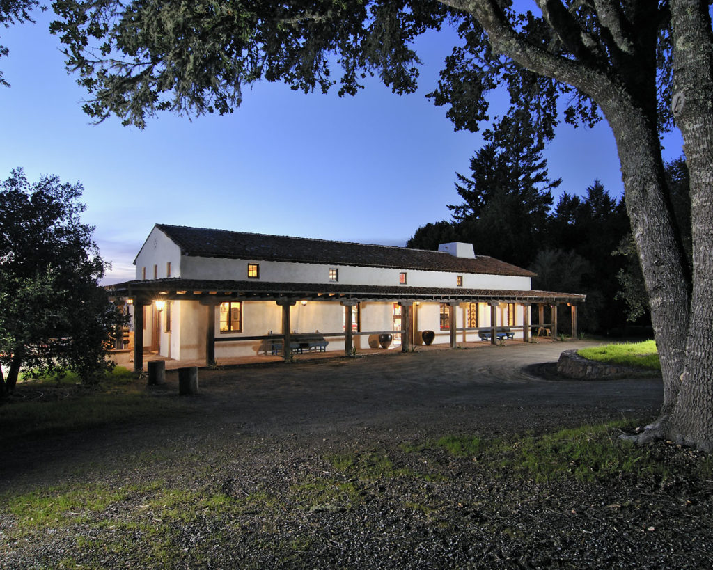 Front of the house in the evening